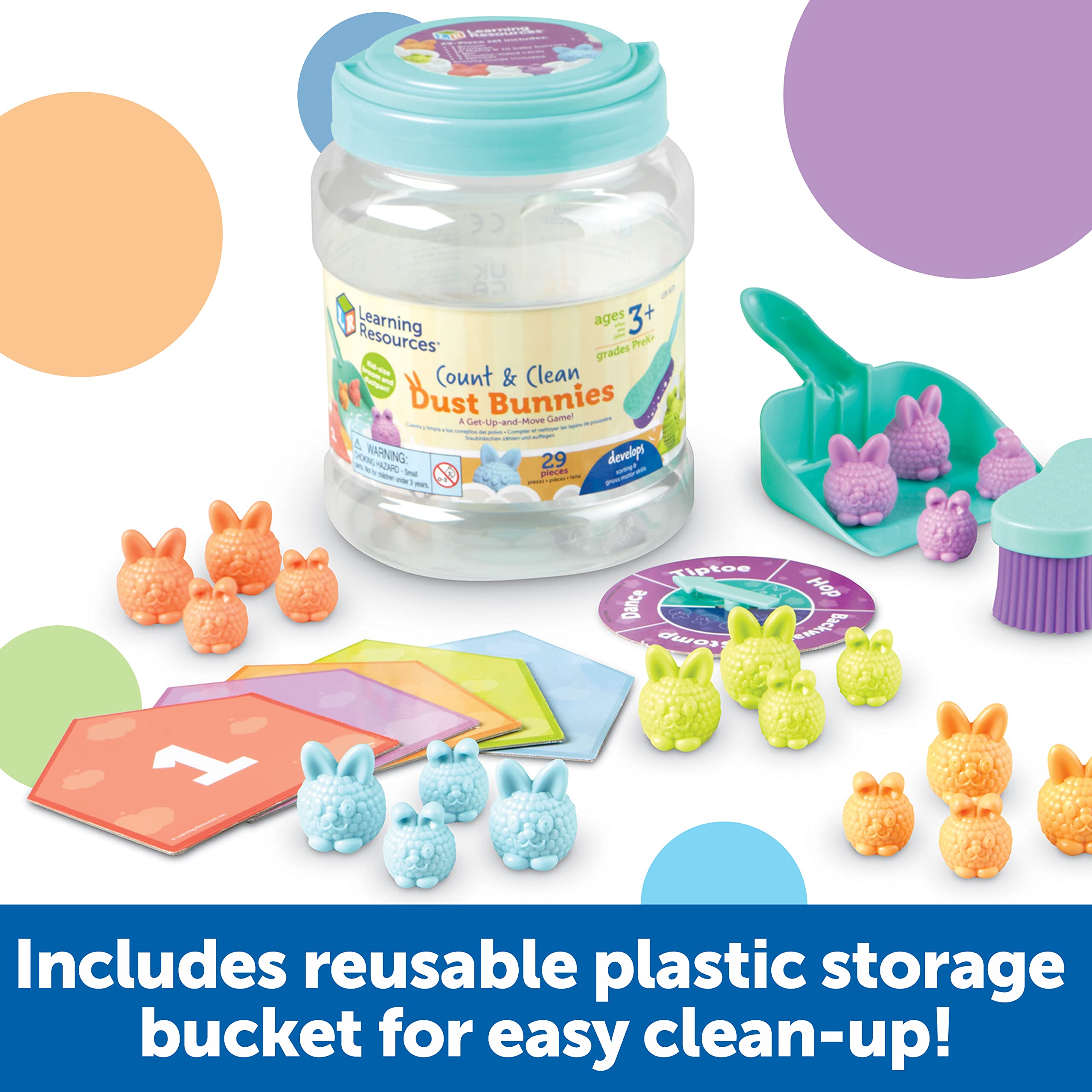 Foto 6 | Conejitos De Toy Learning Resources Para Contar Y Limpiar El Polvo, 29 Piezas - Venta Internacional.