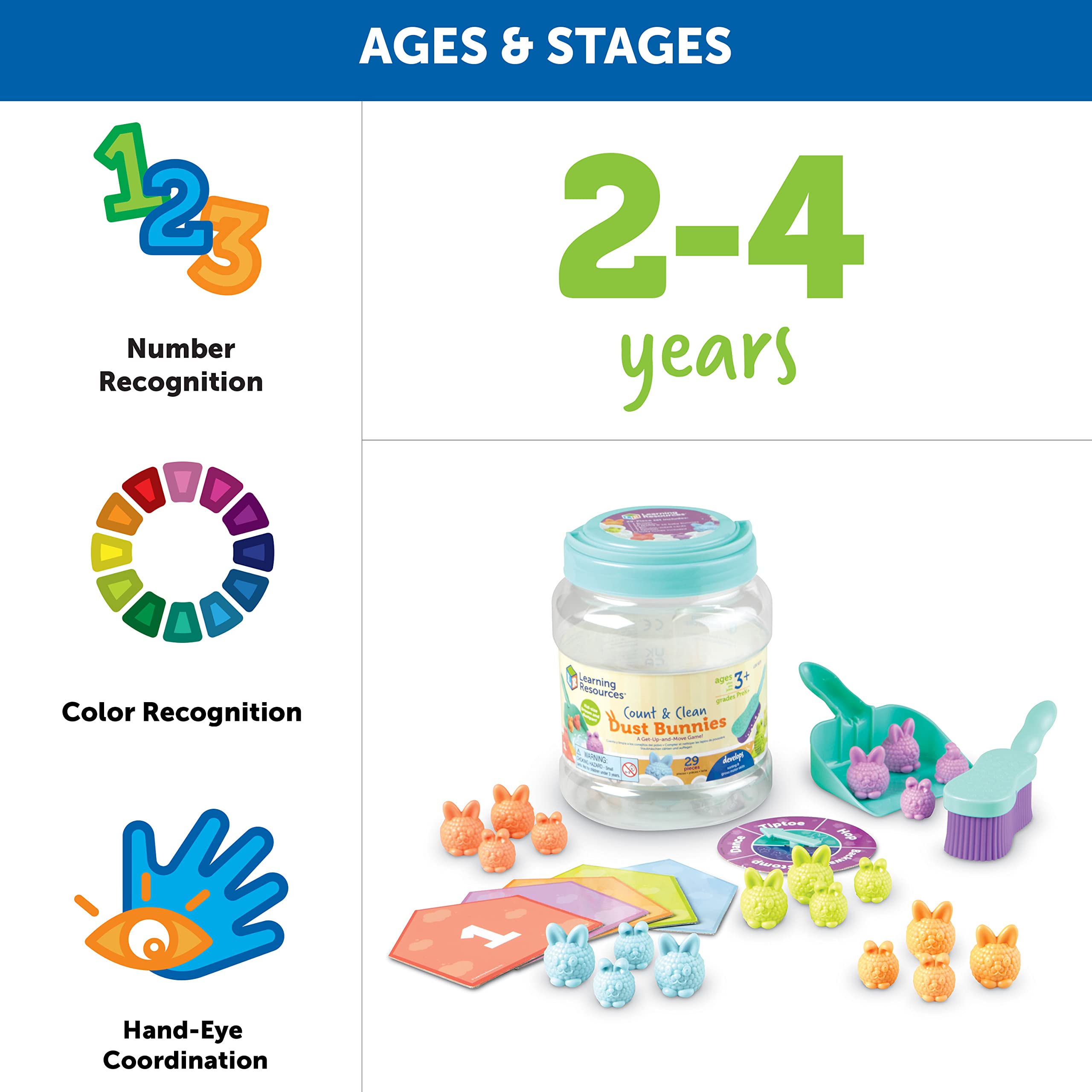 Foto 8 pulgar | Conejitos De Toy Learning Resources Para Contar Y Limpiar El Polvo, 29 Piezas - Venta Internacional.