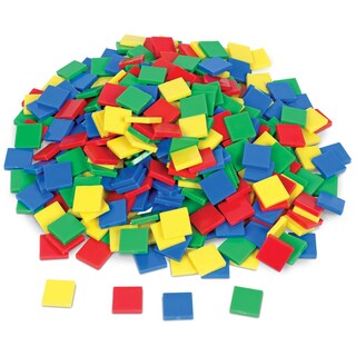 Foto 2 | Juego De Azulejos Cuadrados De Colores Toy Learning Resources De 400 Unidades, Más De 3 - Venta Internacional.