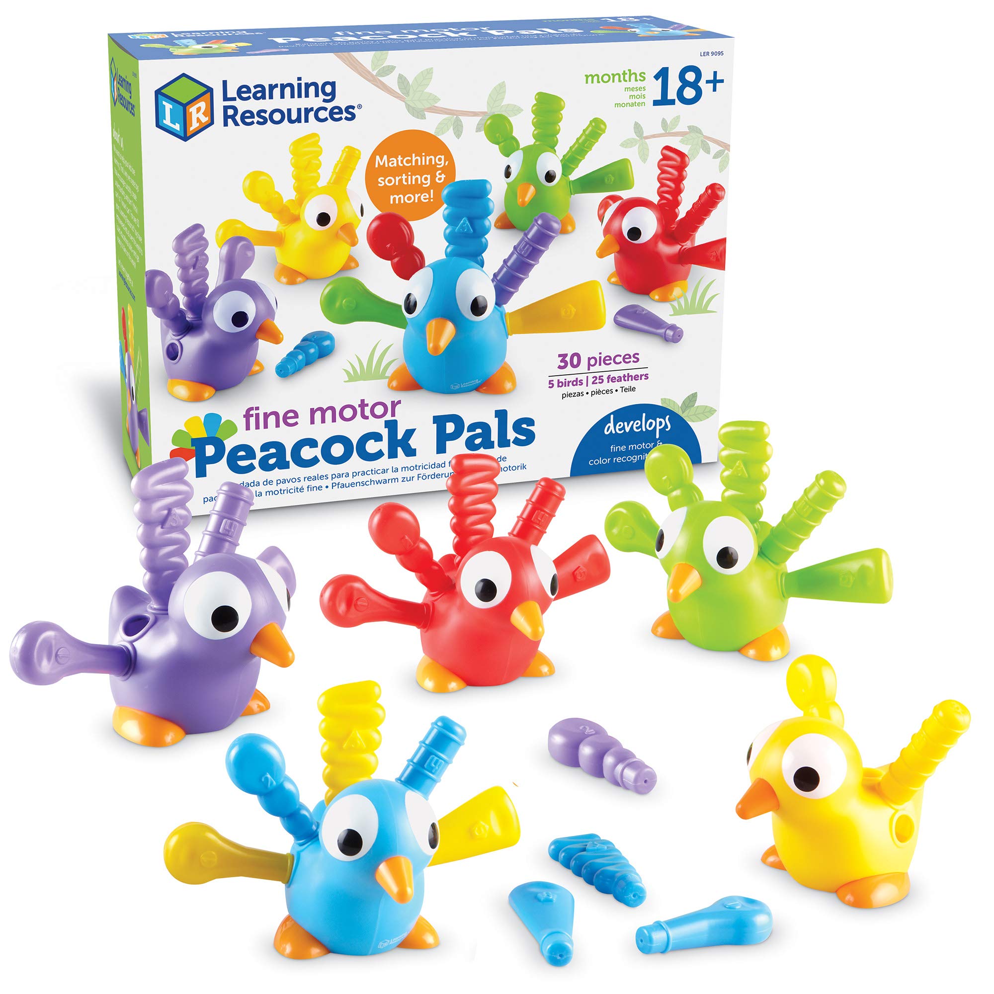 Toy Learning Resources Fine Motor Peacock Pals De Más De 18 Meses - Venta Internacional.