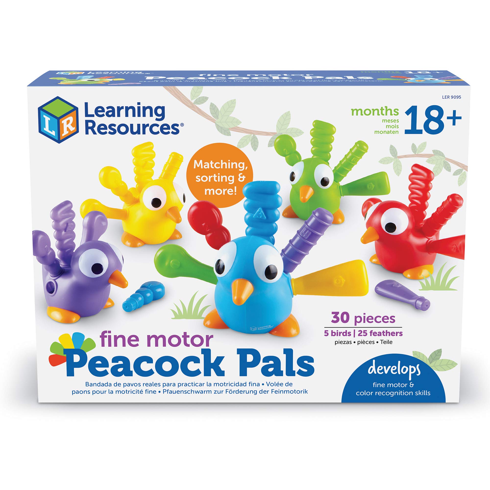 Foto 7 pulgar | Toy Learning Resources Fine Motor Peacock Pals De Más De 18 Meses - Venta Internacional.