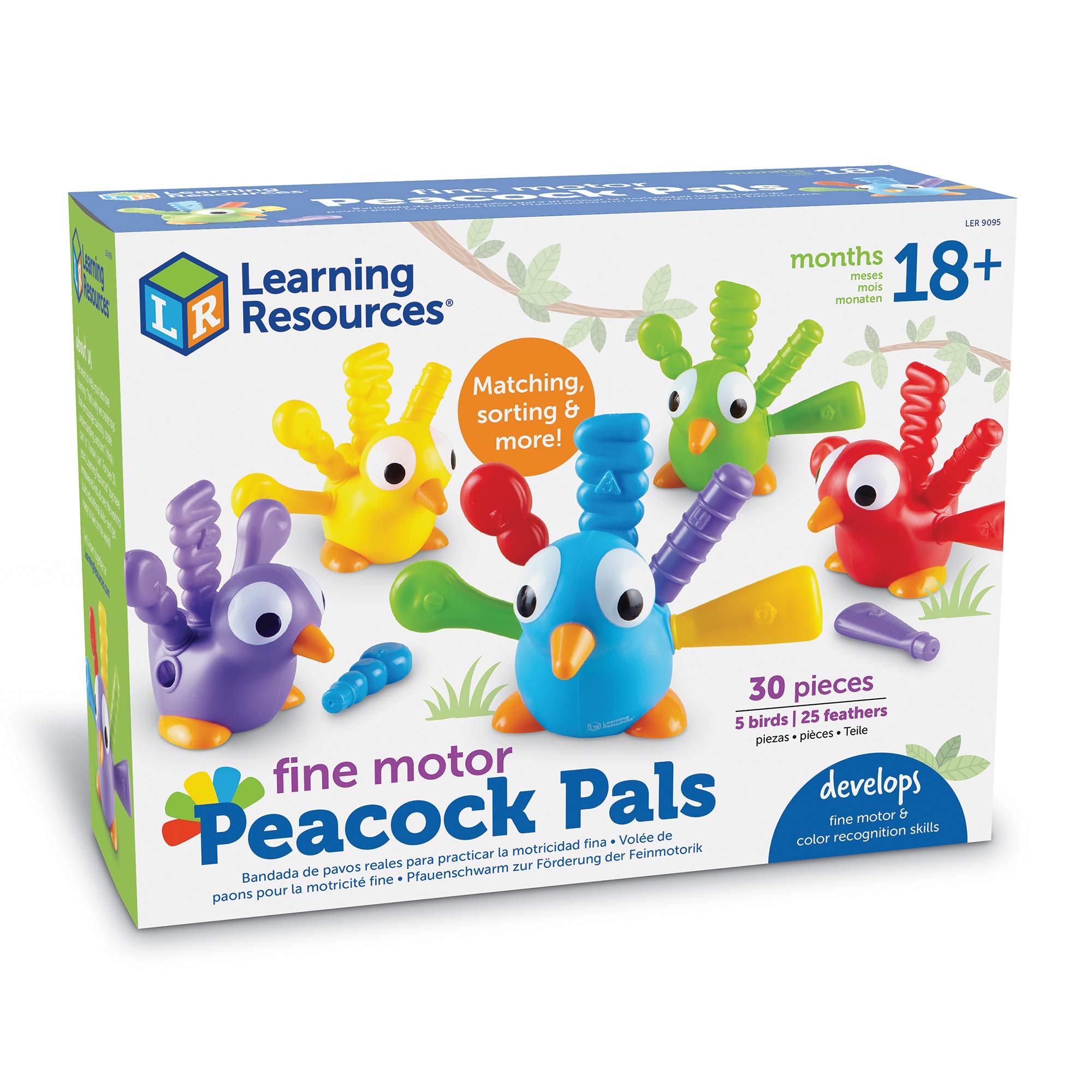 Foto 8 pulgar | Toy Learning Resources Fine Motor Peacock Pals De Más De 18 Meses - Venta Internacional.
