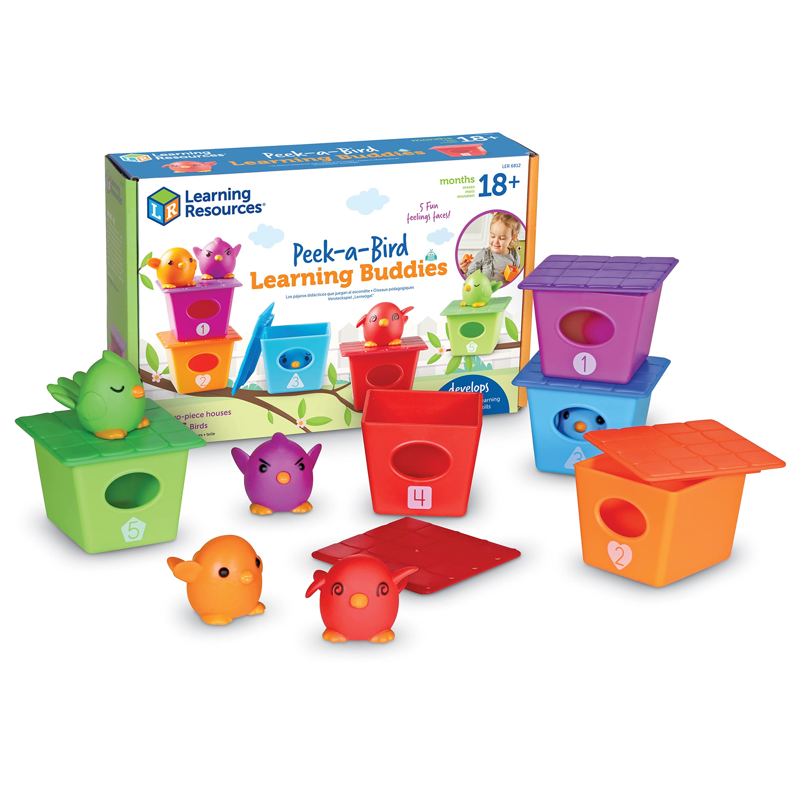 Recursos De Aprendizaje De Juguetes Peek-a-bird Learning Buddies 18m+ - Venta Internacional.