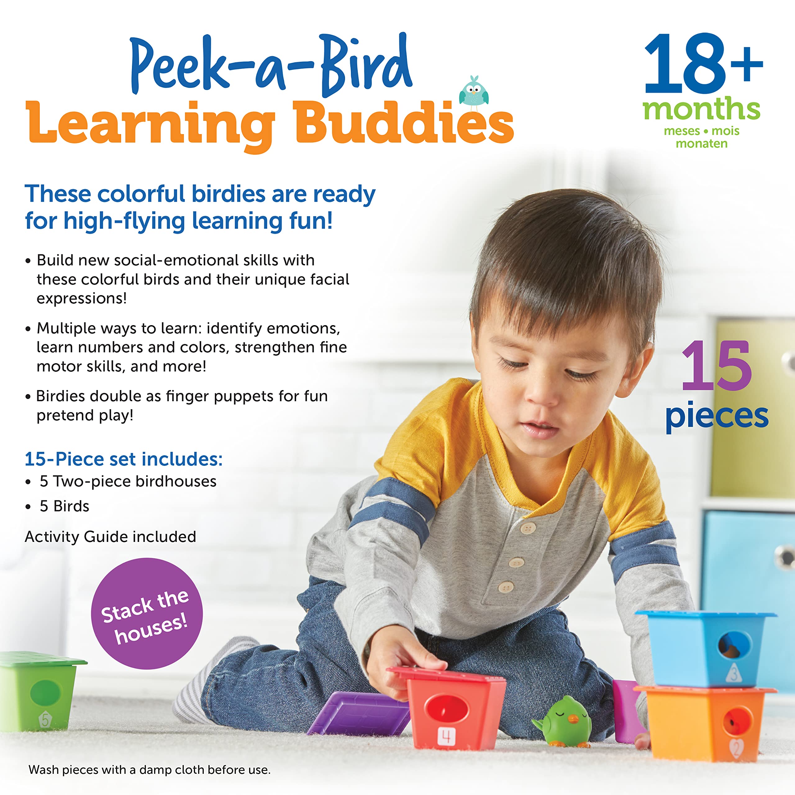 Foto 6 pulgar | Recursos De Aprendizaje De Juguetes Peek-a-bird Learning Buddies 18m+ - Venta Internacional.