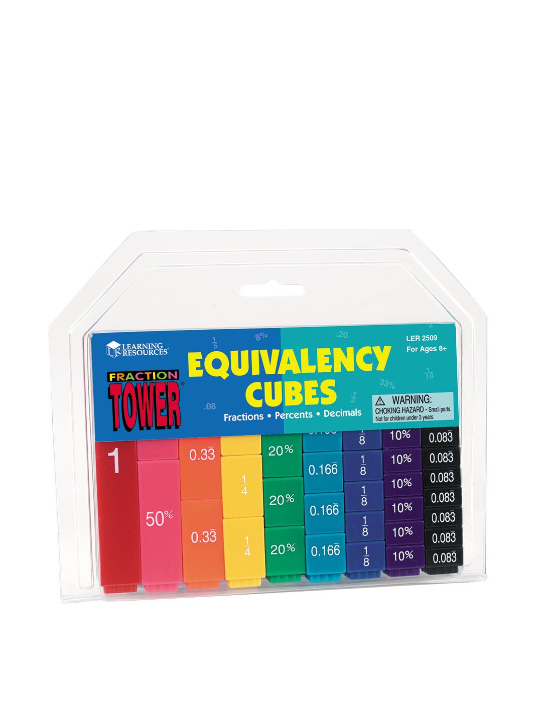 Foto 2 pulgar | Juguete Para Aprender Matemáticas, Recursos De Aprendizaje, Fraction Tower, 51 Piezas - Venta Internacional.
