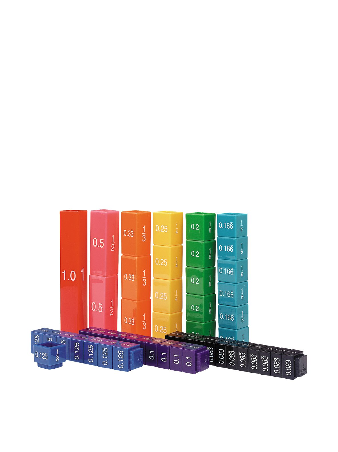 Foto 4 pulgar | Juguete Para Aprender Matemáticas, Recursos De Aprendizaje, Fraction Tower, 51 Piezas - Venta Internacional.