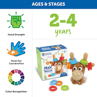 Foto 5 | Toy Learning Resources Max The Fine Motor Moose, 13 Piezas Y 2 - Venta Internacional.