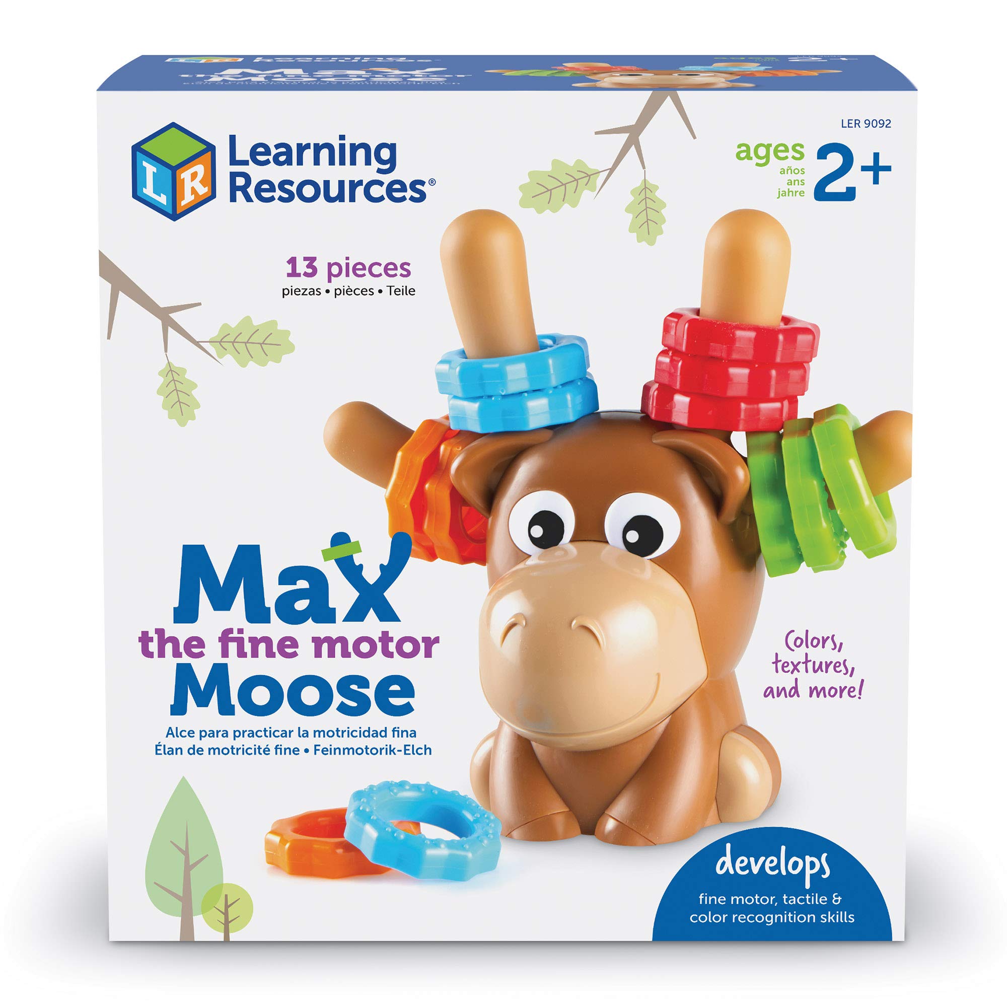 Foto 8 pulgar | Toy Learning Resources Max The Fine Motor Moose, 13 Piezas Y 2 - Venta Internacional.