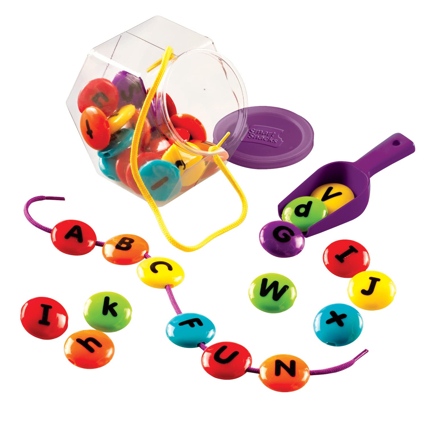 Foto 2 pulgar | Juguetes De Motricidad Fina Learning Resources Smart Snacks Abc Lacing Sweets 31 Piezas - Venta Internacional.