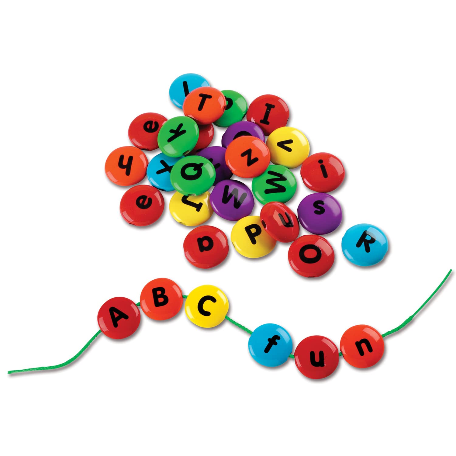Foto 3 pulgar | Juguetes De Motricidad Fina Learning Resources Smart Snacks Abc Lacing Sweets 31 Piezas - Venta Internacional.