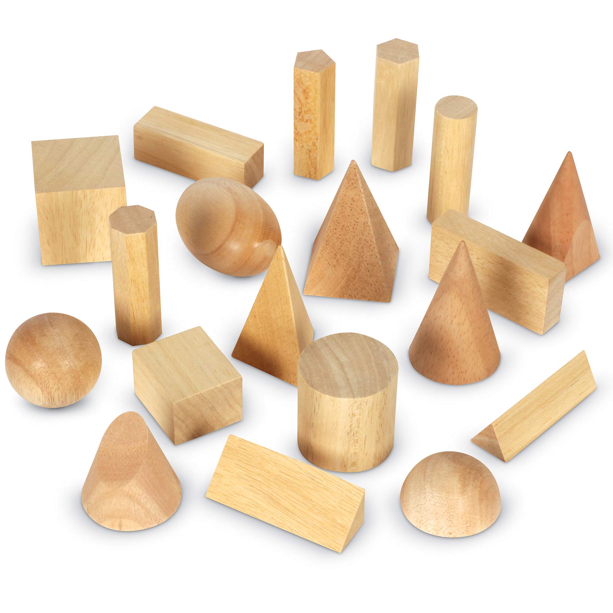 Juego Toy Learning Resources De Madera Maciza Geométrica, 19 Unidades, 9 O Más - Venta Internacional.
