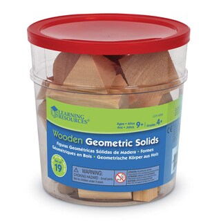 Foto 4 | Juego Toy Learning Resources De Madera Maciza Geométrica, 19 Unidades, 9 O Más - Venta Internacional.