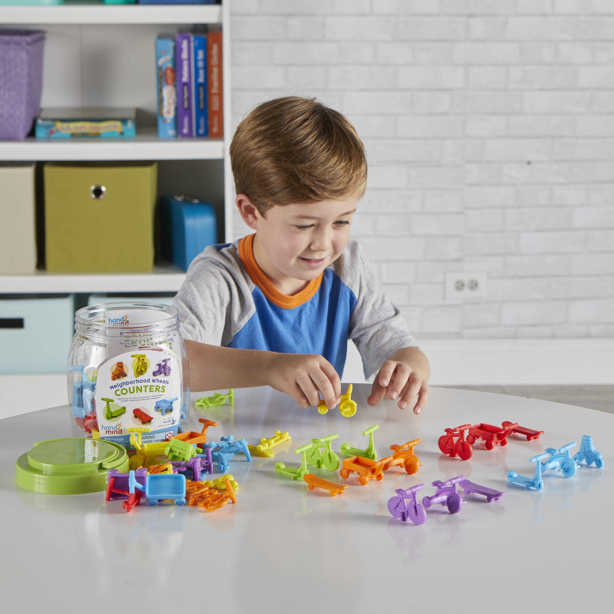 Foto 7 | Counters Hand2mind Neighborhood Wheels Para Niños, Matemáticas - Venta Internacional.