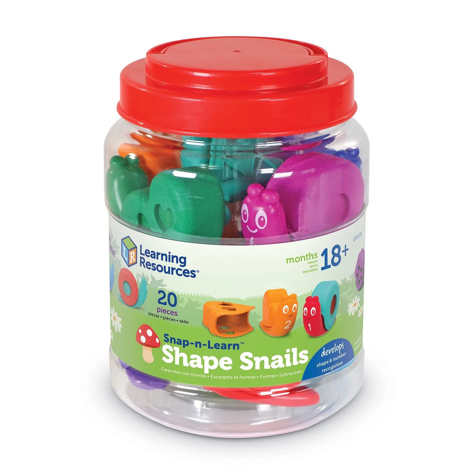Foto 4 pulgar | Toy Learning Resources Con Forma De Caracoles Snap-n-learn, 20 Unidades - Venta Internacional.