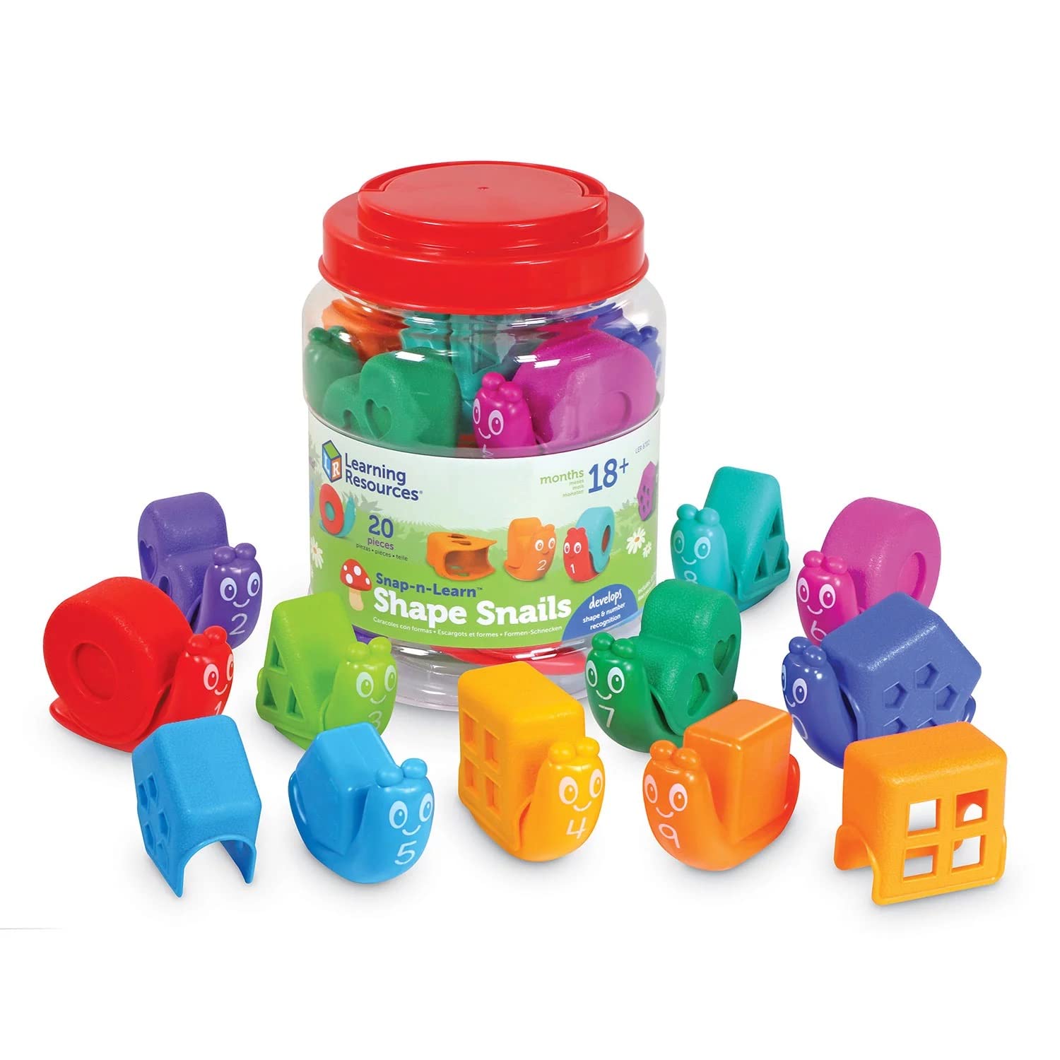 Foto 5 pulgar | Toy Learning Resources Con Forma De Caracoles Snap-n-learn, 20 Unidades - Venta Internacional.