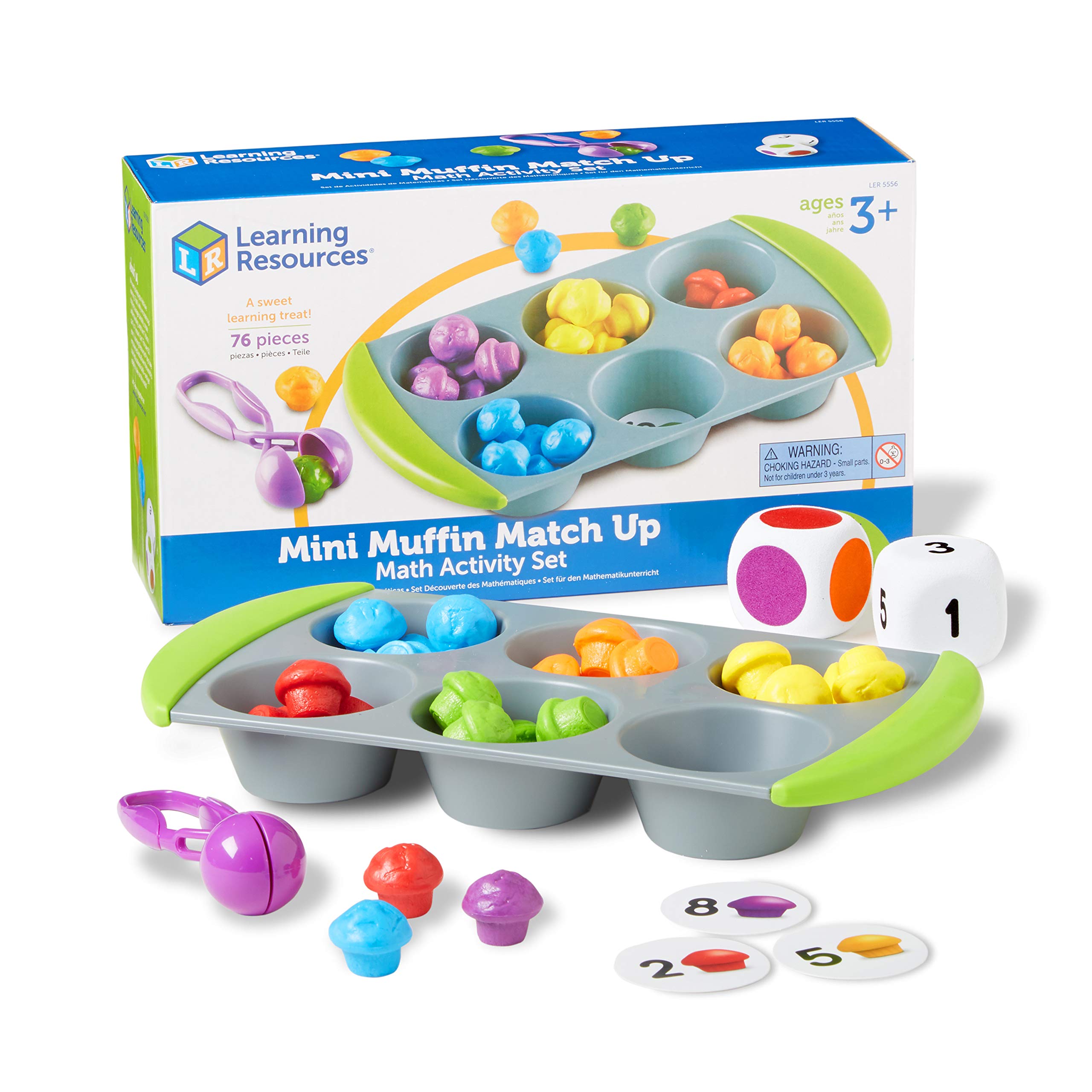 Set De Actividades Matemáticas Learning Resources Mini Muffin Match, 76 Unidades - Venta Internacional.