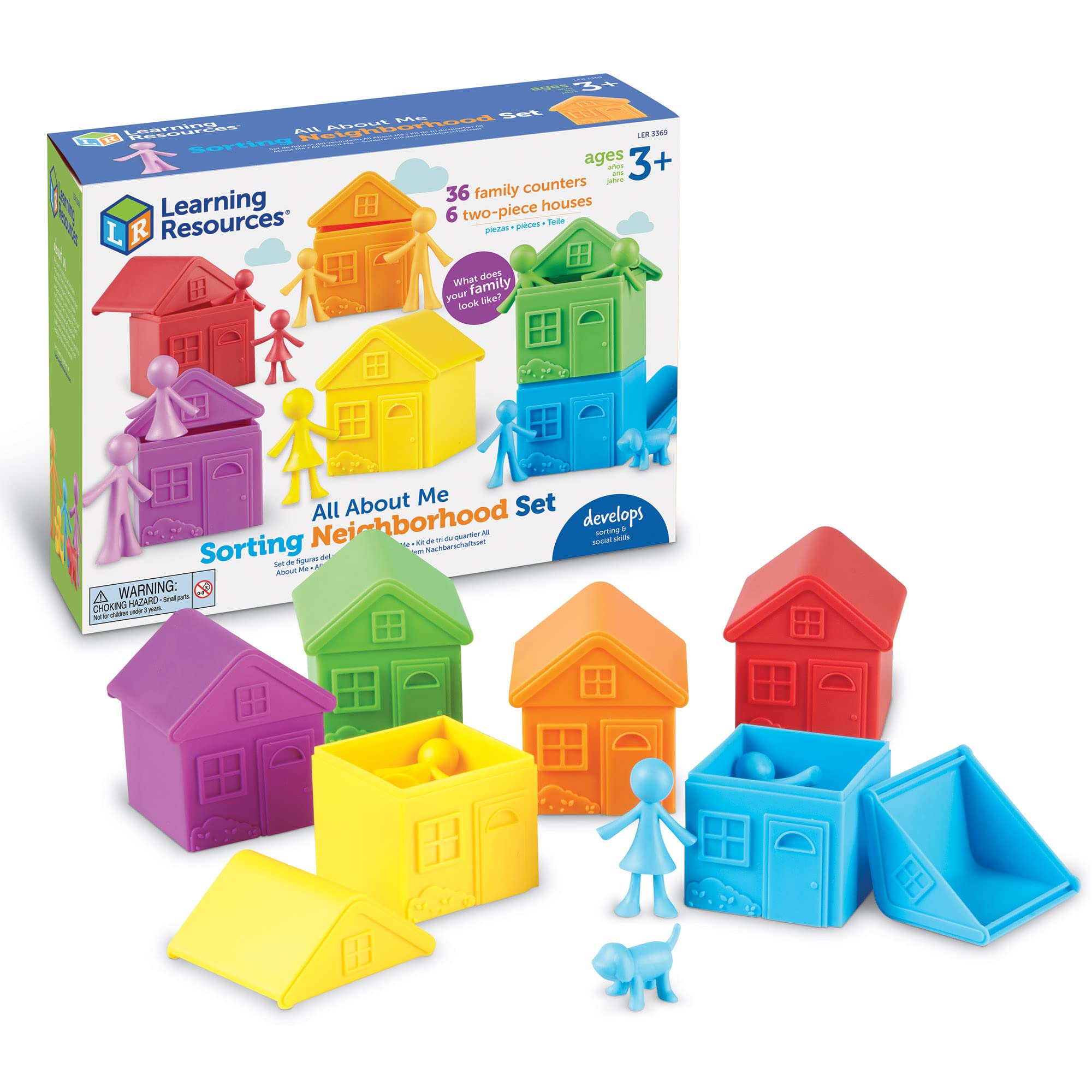 Toy Learning Resources All About Me Sorting Neighborhood, 42 Unidades - Venta Internacional.
