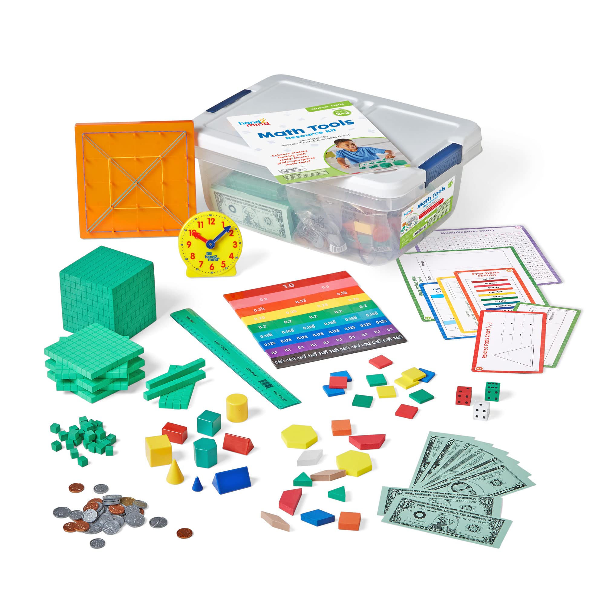 Foto 2 pulgar | Juego De Herramientas Matemáticas Hand2mind Para Grupos Pequeños De 2 A 3 Grados Con Almacenamiento - Venta Internac