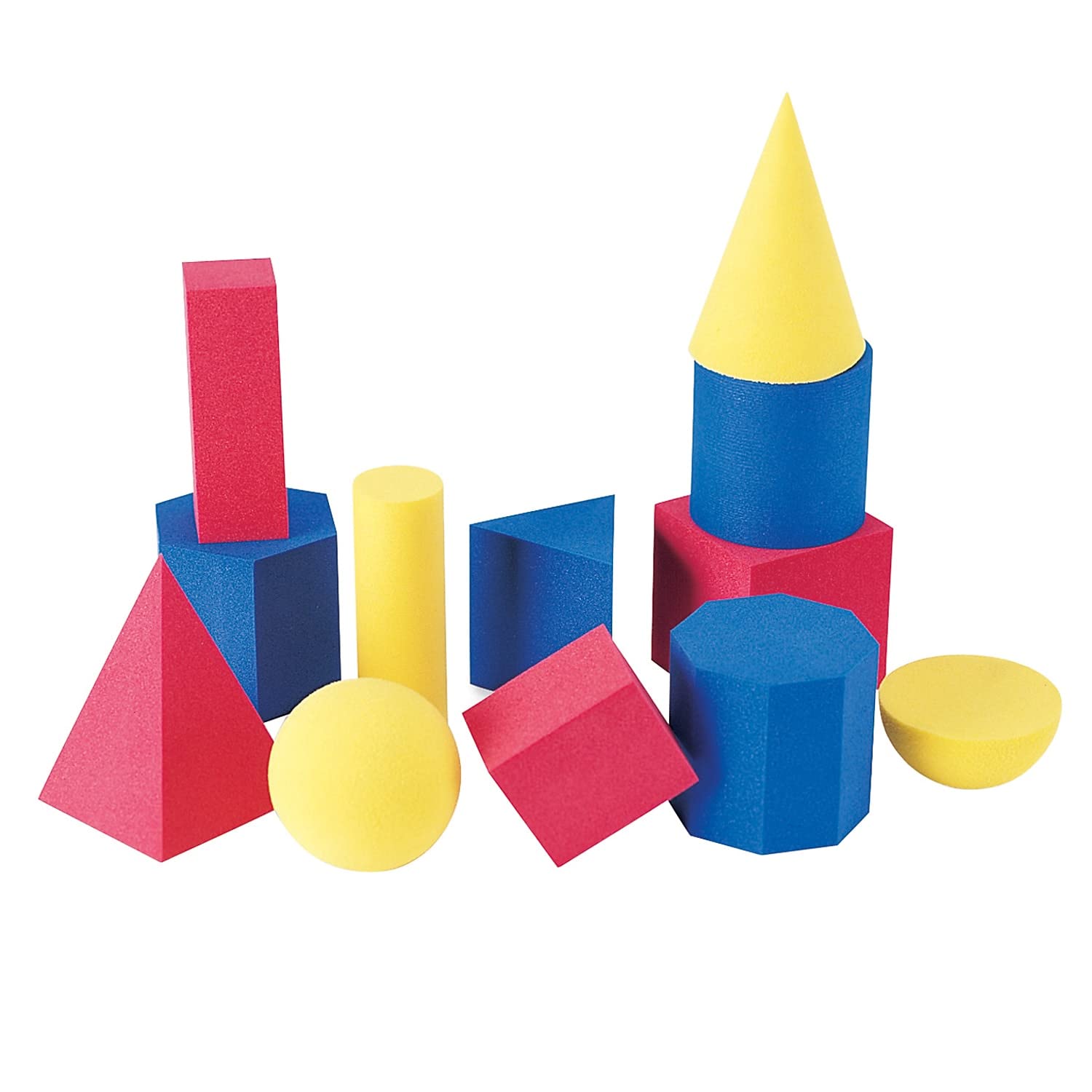 Juego De Recursos De Aprendizaje De Soft Geosolids Para 12 Personas Mayores De 5 Años (ler6120) - Venta Internacional.