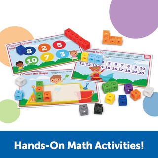 Foto 2 | Juego De Recursos De Aprendizaje Para Preescolar Mathlink Cubes, 115 Piezas - Venta Internacional.