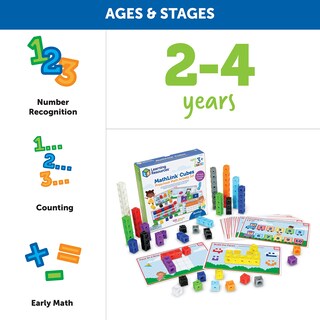 Foto 6 | Juego De Recursos De Aprendizaje Para Preescolar Mathlink Cubes, 115 Piezas - Venta Internacional.