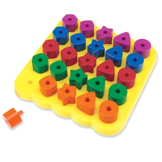 Foto 2 | Juego De 27 Piezas Pegboard Learning Resources Stacking Shapes Para Niños Pequeños - Venta Internacional.
