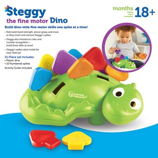 Foto 6 | Juguetes Didácticos Para Niños Pequeños | Recursos De Aprendizaje | Steggy The Dino - Venta Internacional.
