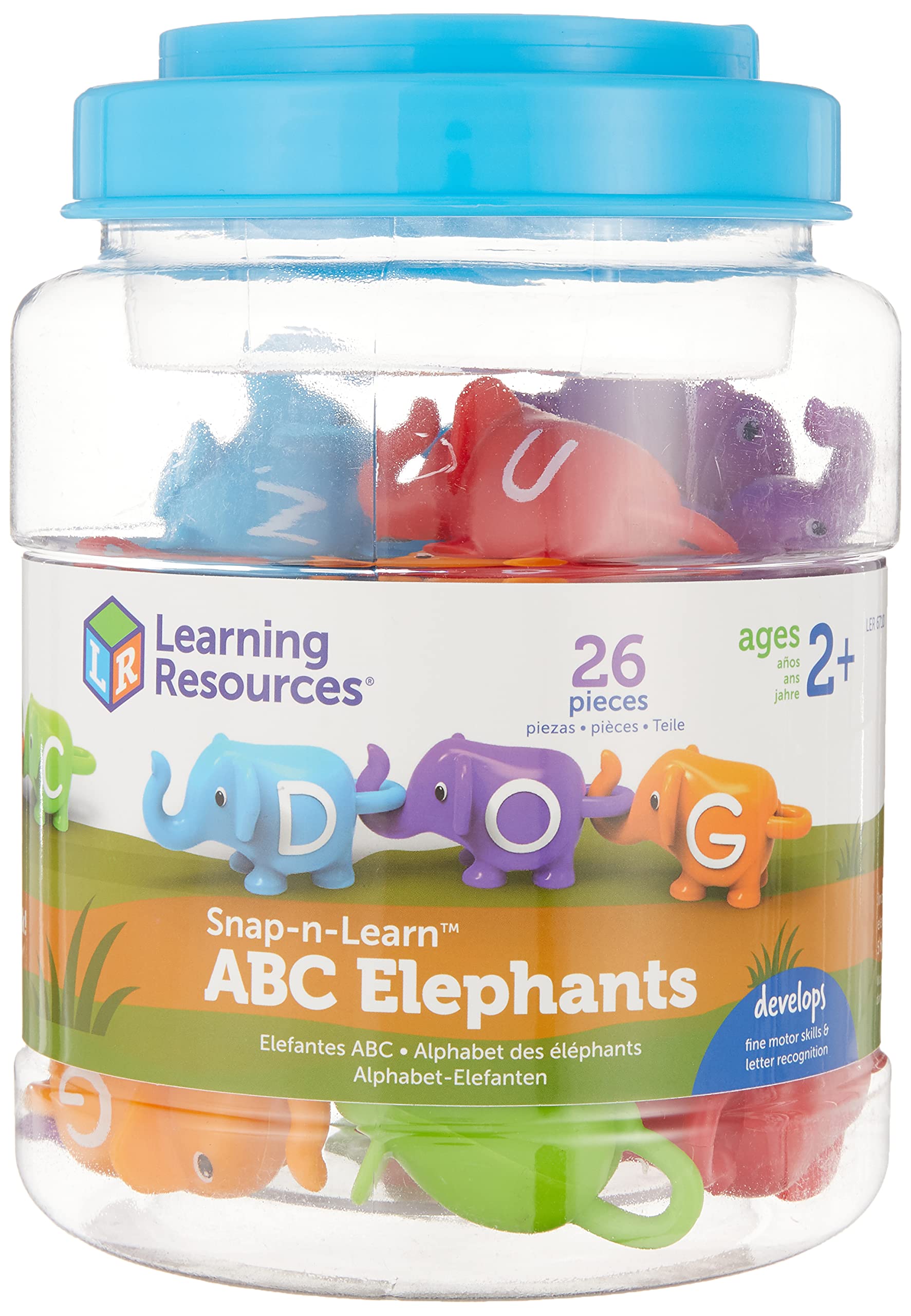 Recursos Educativos Para Aprender Sobre Juguetes Snap-n-learn Abc Elephants - Venta Internacional.