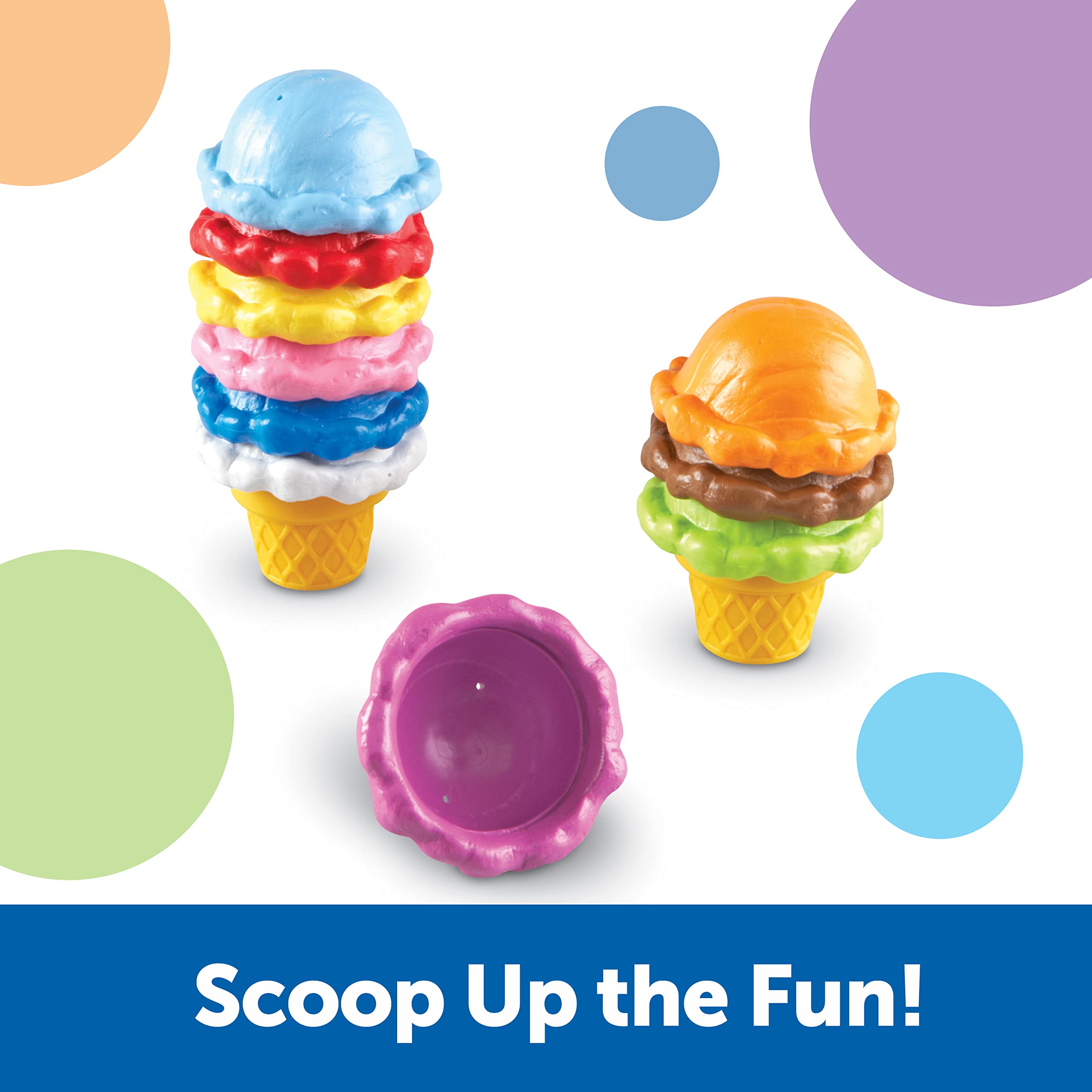Foto 4 pulgar | Conos De Colores Del Arcoíris De Toy Learning Resources Smart Snacks - Venta Internacional.