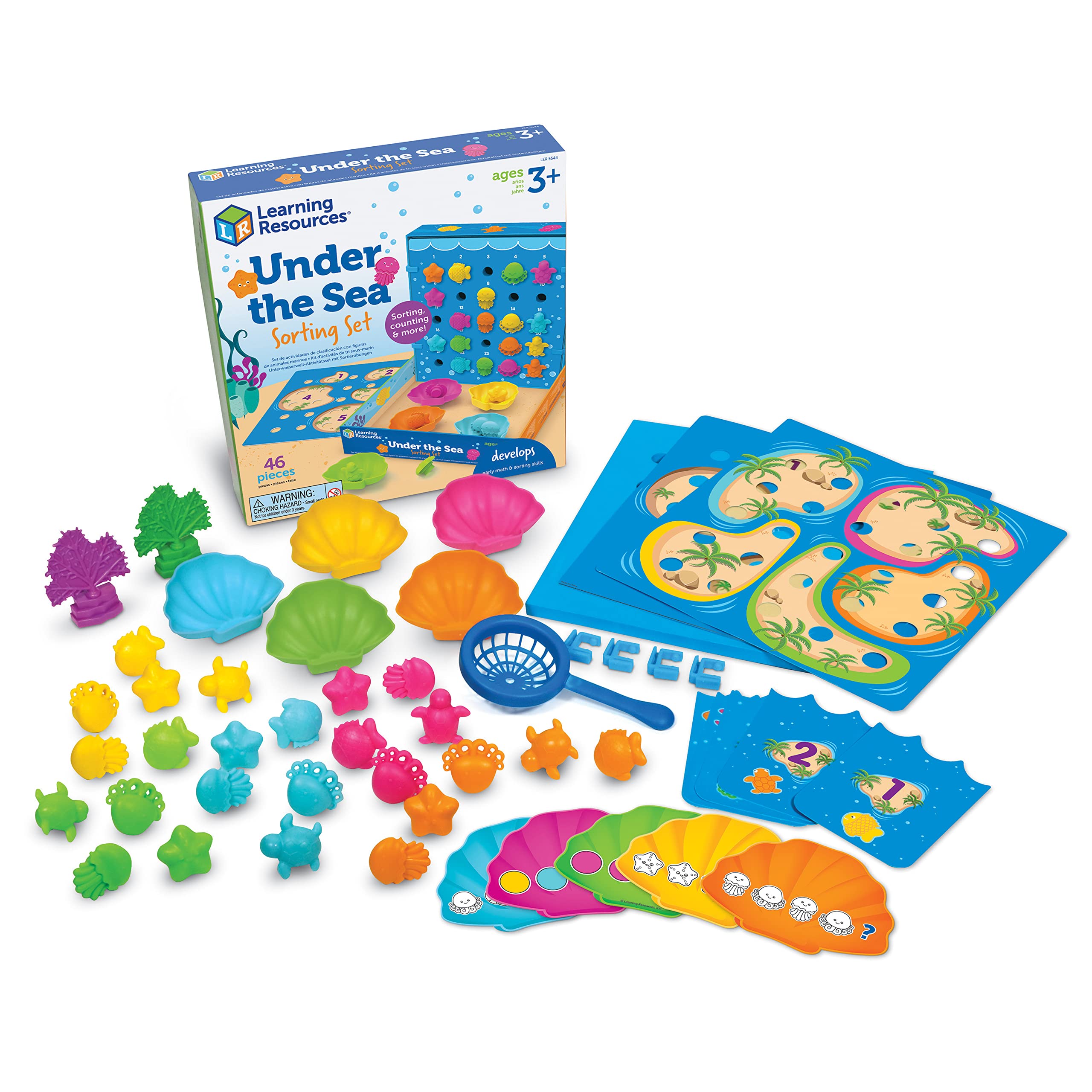 Set De Clasificación Learning Resources Under The Sea 46 Piezas 3+ - Venta Internacional.