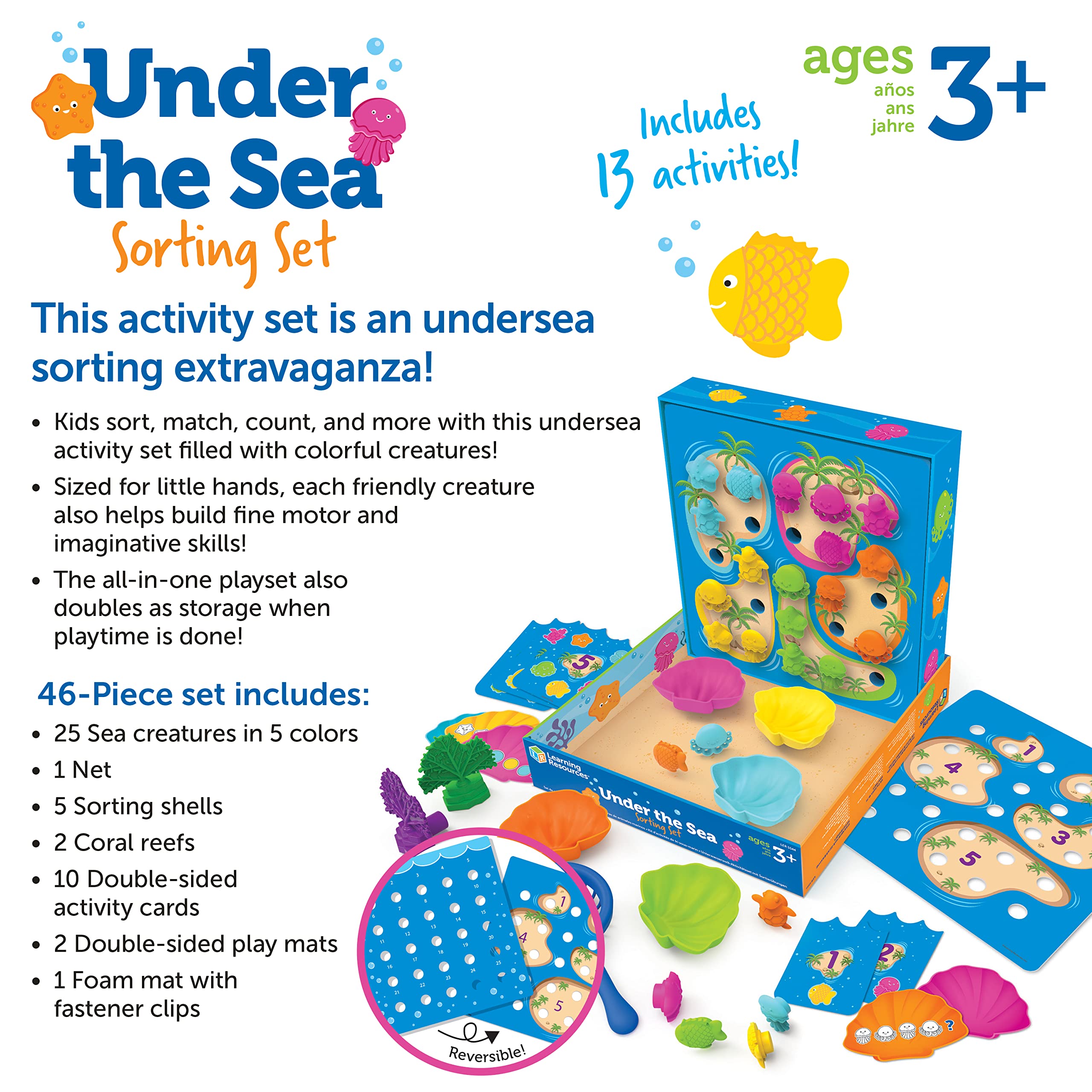 Foto 7 pulgar | Set De Clasificación Learning Resources Under The Sea 46 Piezas 3+ - Venta Internacional.