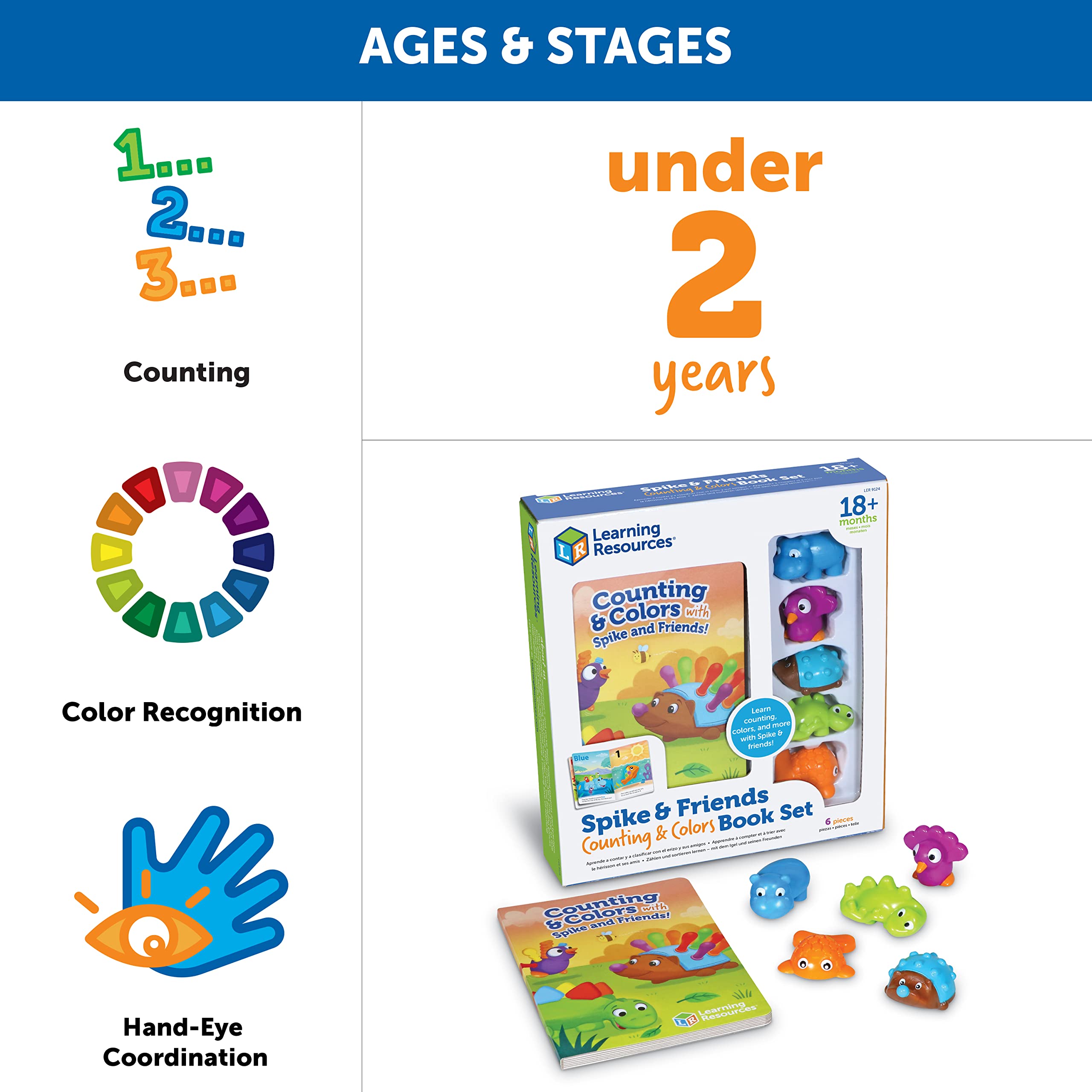 Foto 5 | Set De Libros Learning Resources Spike And Friends De 18 Meses O Más - Venta Internacional.