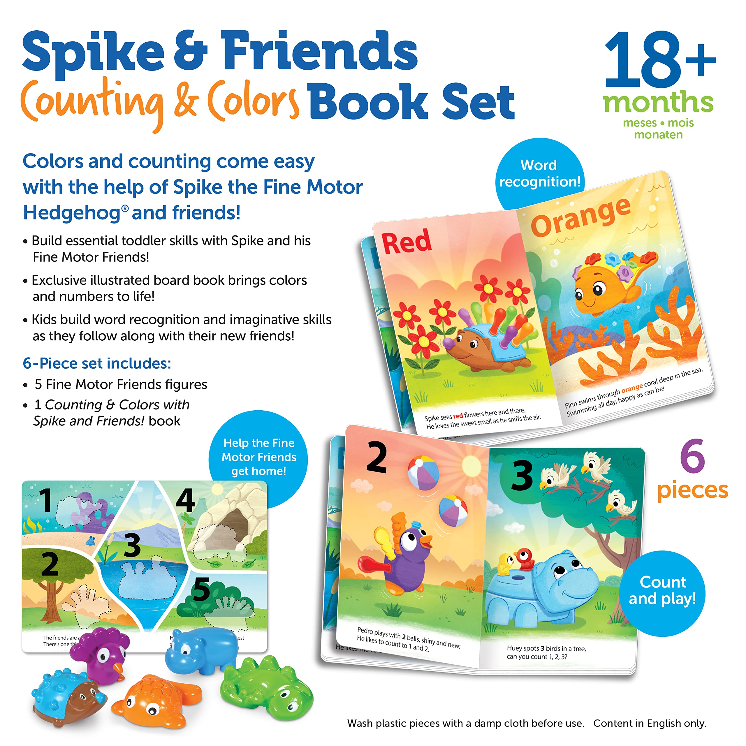 Foto 6 | Set De Libros Learning Resources Spike And Friends De 18 Meses O Más - Venta Internacional.