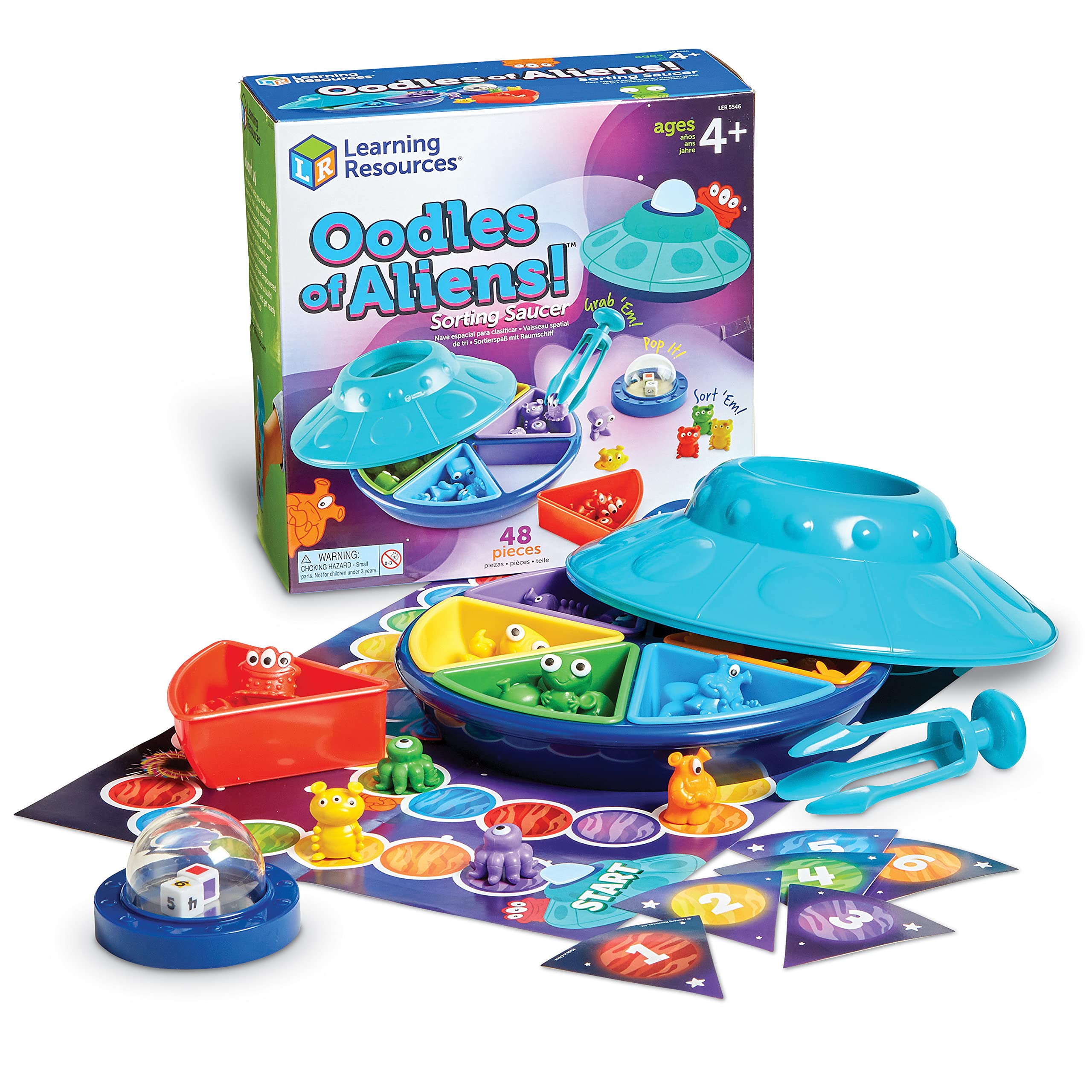 Platillo Clasificador Oodles Of Aliens De Toy Learning Resources, 48 Piezas - Venta Internacional.
