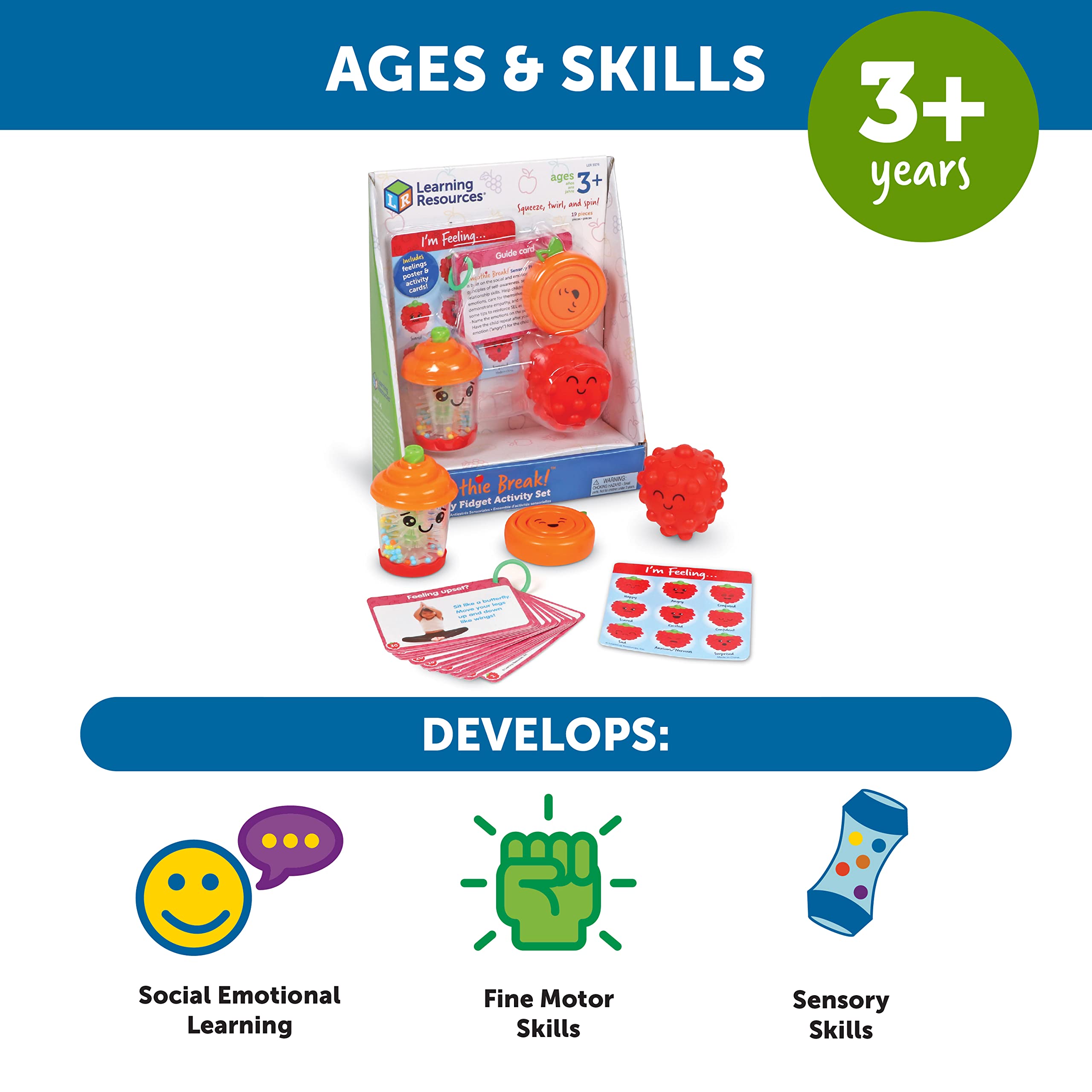 Foto 6 pulgar | Set De Actividades Sensoriales E Inquietos, Recursos De Aprendizaje, Batido Y Té - Venta Internacional.
