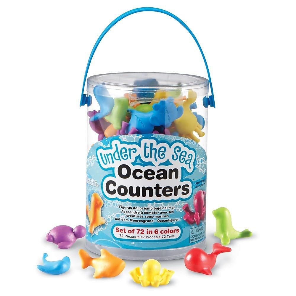 Counting Toys Learning Resources Under The Sea Ocean, 72 Unidades - Venta Internacional.