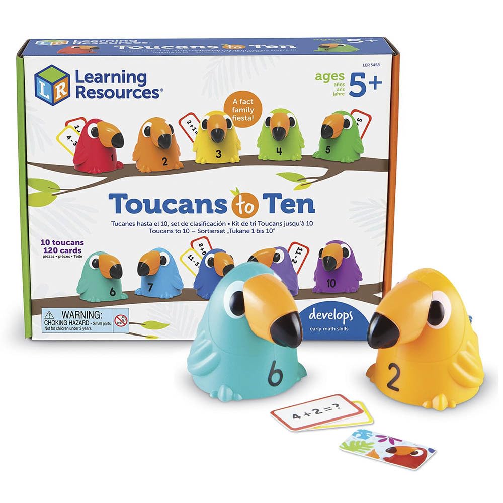 Foto 5 pulgar | Juego De Clasificación Tucans To 10 Toy Learning Resources Para Más De 5 Años - Venta Internacional.