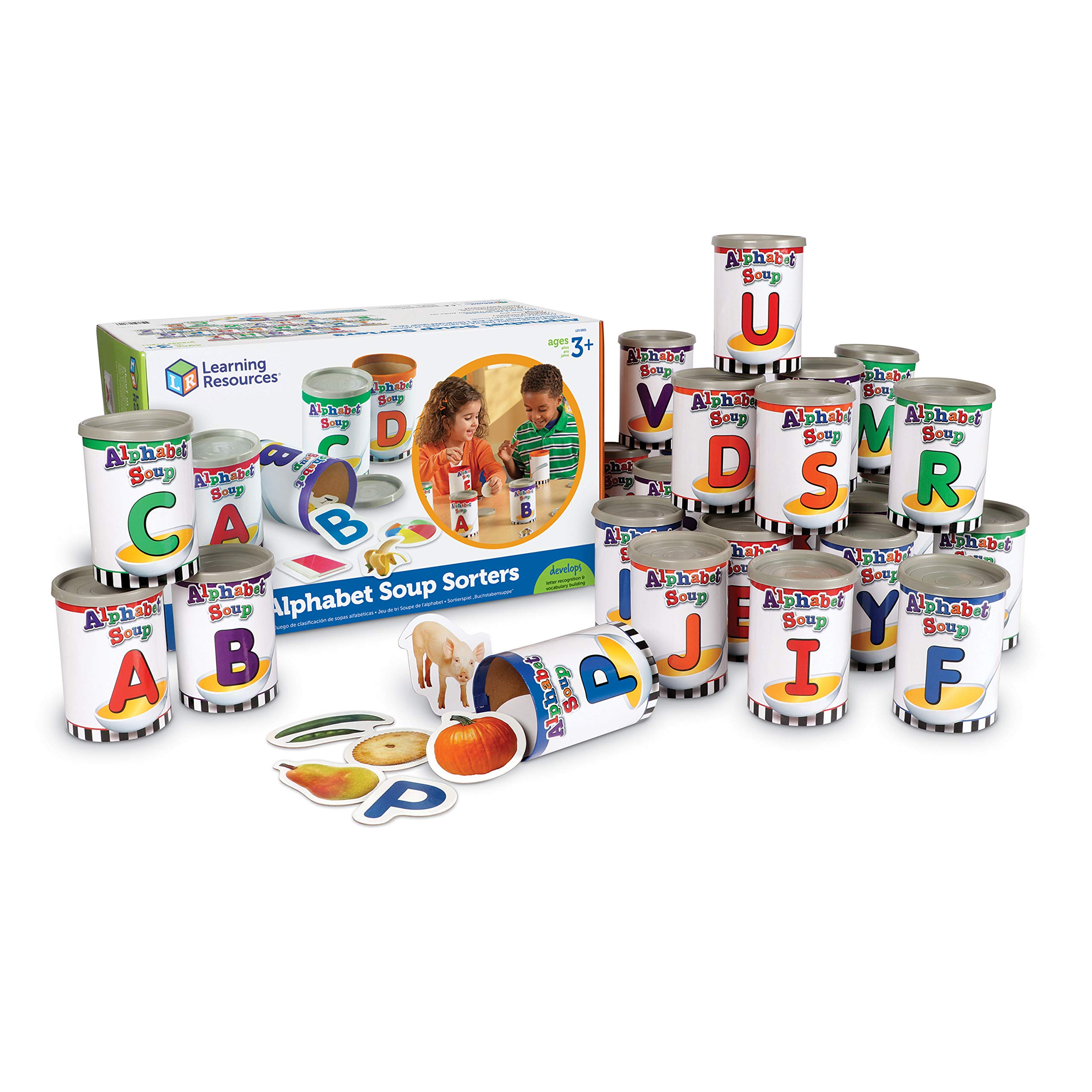 Juguetes Educativos, Recursos De Aprendizaje, Clasificadores De Sopas Alfabético - Venta Internacional.