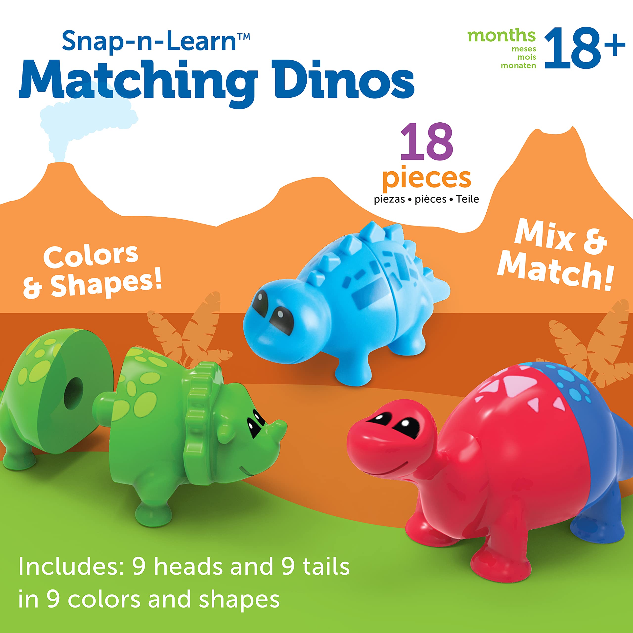 Foto 7 pulgar | Toy Learning Resources Snap-n-learn Hace Coincidir Dinosaurios De Más De 18 Meses - Venta Internacional.