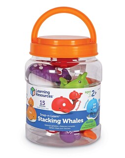 Foto 2 | Recursos Educativos Para Aprender Con Juguetes Snap-n-learn Stacking Whales - Venta Internacional.