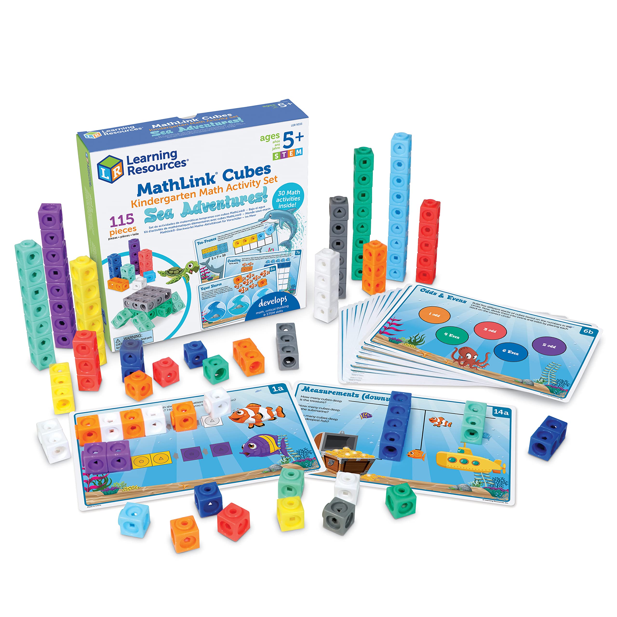 Set De Actividades Matemáticas Para Jardín De Infantes Mathlink Cubes Sea Adventures - Venta Internacional.