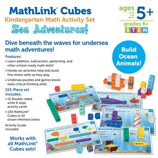 Foto 5 | Set De Actividades Matemáticas Para Jardín De Infantes Mathlink Cubes Sea Adventures - Venta Internacional.