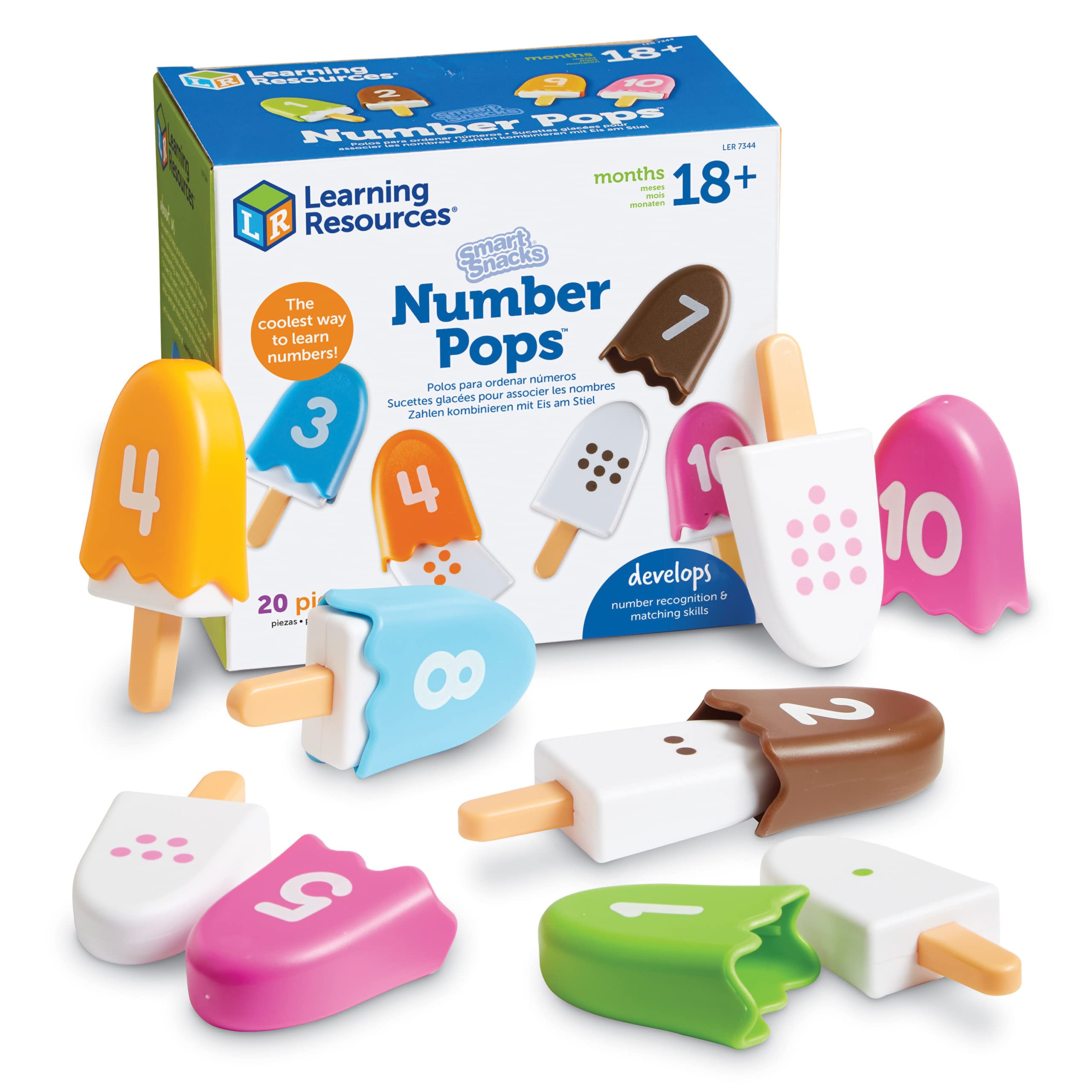 Foto 2 pulgar | Toy Learning Resources Smart Snacks Number Pops, 20 Unidades - Venta Internacional.