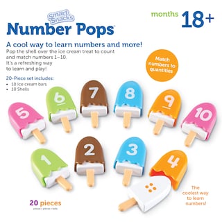 Foto 6 | Toy Learning Resources Smart Snacks Number Pops, 20 Unidades - Venta Internacional.