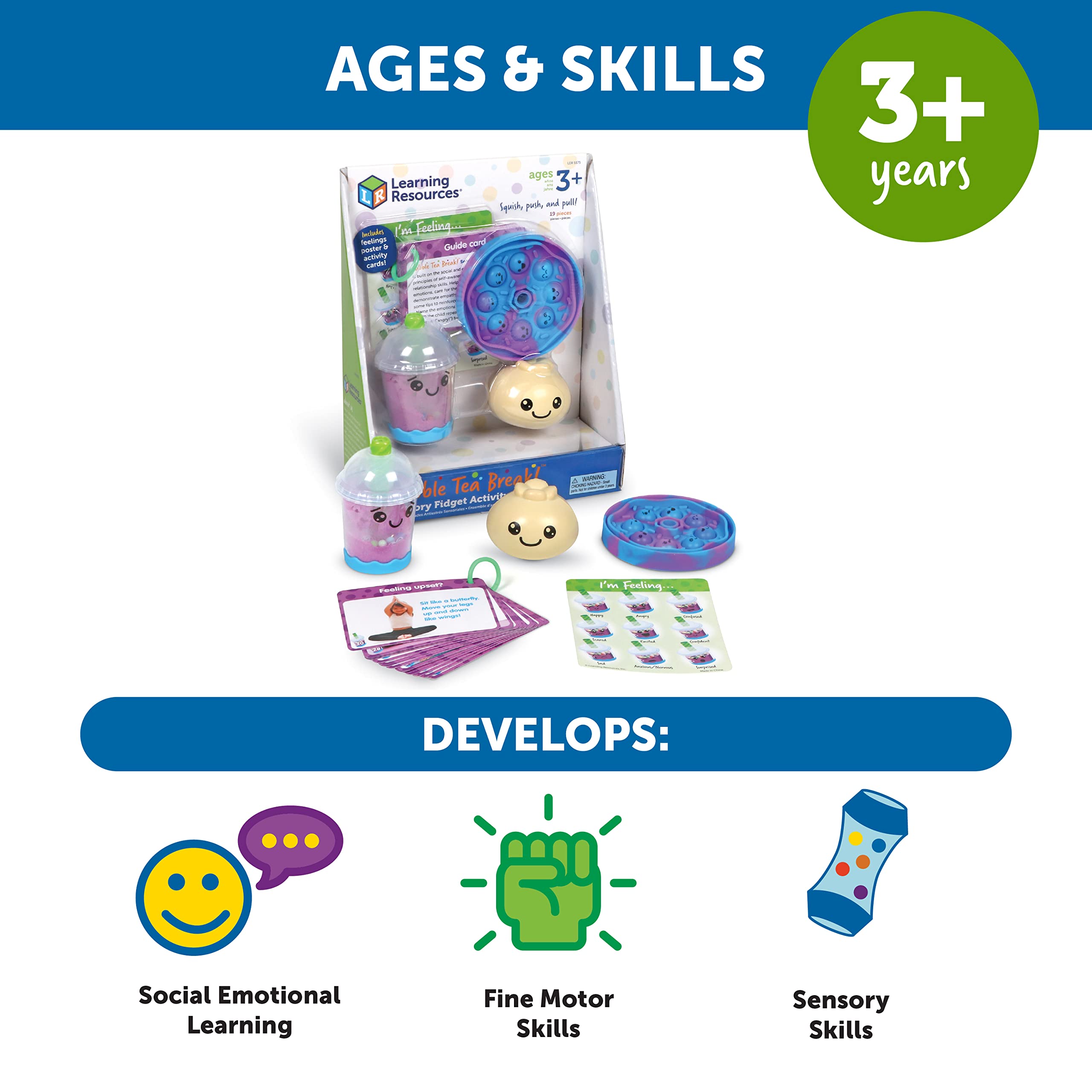 Foto 6 pulgar | Set De Actividades Sensoriales E Inquietos, Recursos De Aprendizaje, Té De Burbujas - Venta Internacional.