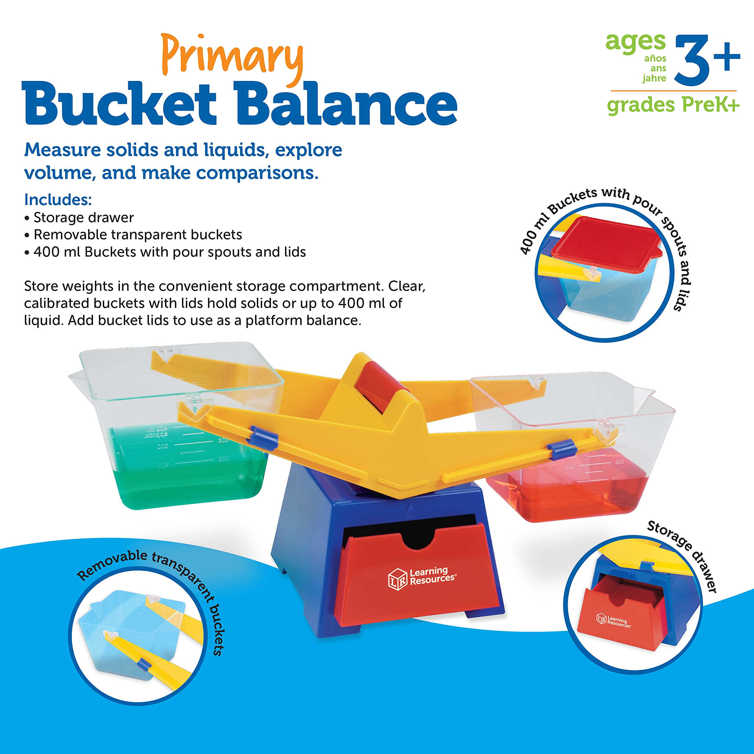 Foto 7 pulgar | Recursos De Aprendizaje De Bucket Balance Teaching Scale - Venta Internacional.
