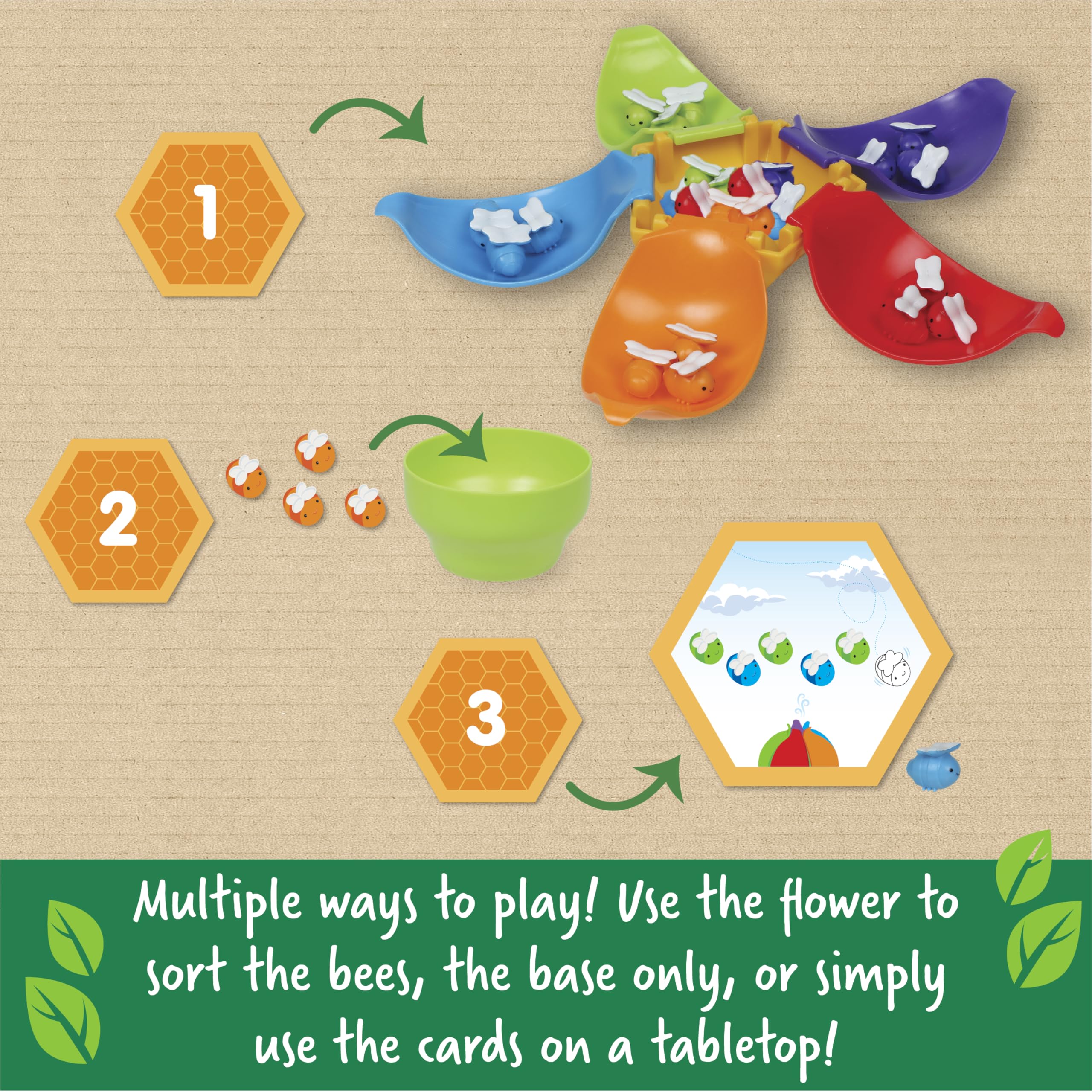 Foto 4 pulgar | Set De Motricidad Fina Blooming Balance Bees De Toy Learning Resources - Venta Internacional.