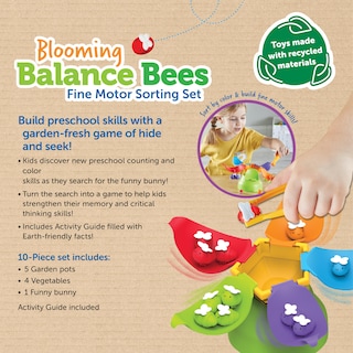 Foto 6 | Set De Motricidad Fina Blooming Balance Bees De Toy Learning Resources - Venta Internacional.