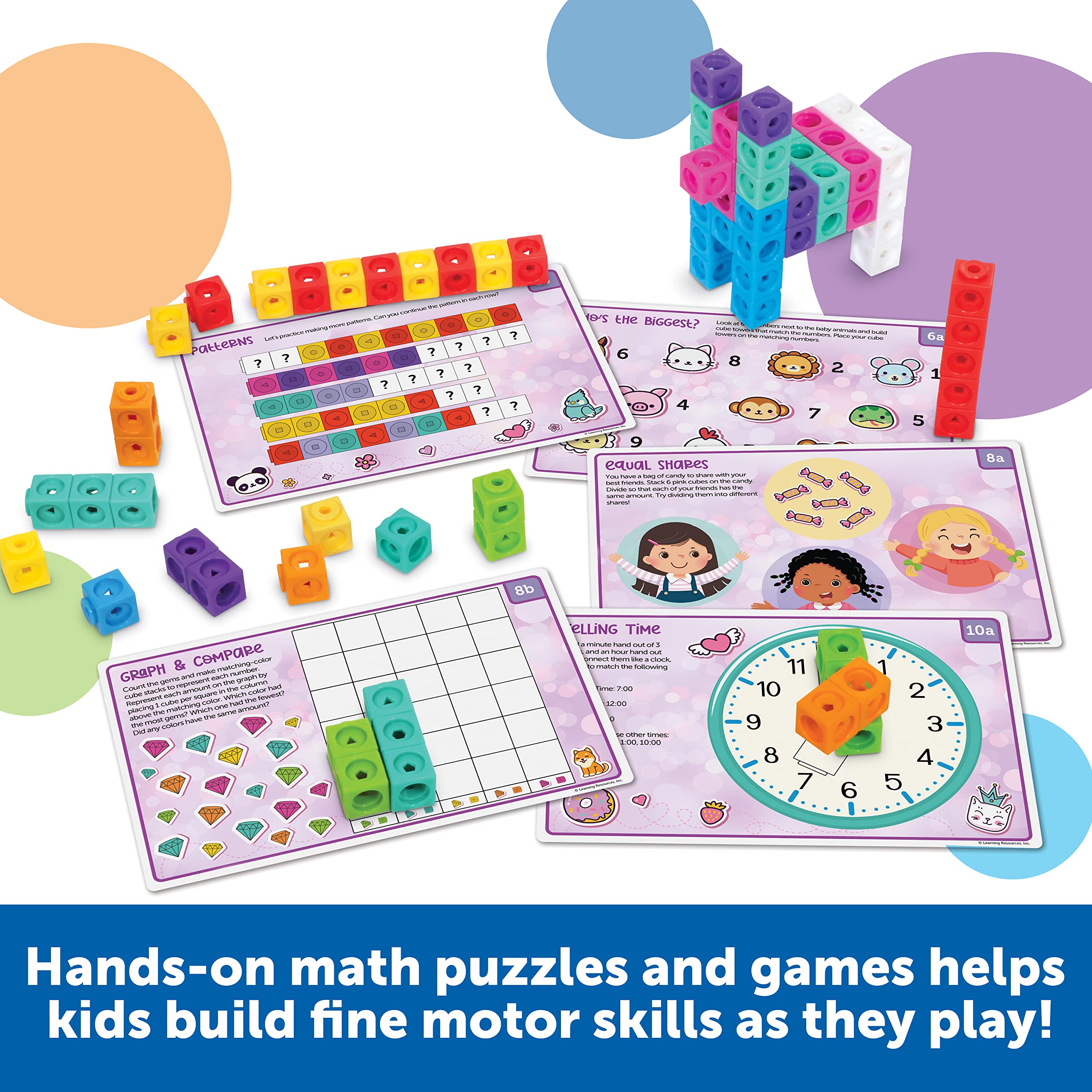 Foto 5 pulgar | Conjunto De Actividades Matemáticas Mathlink Cubes Para Jardín De Infantes | Mathtastics - Venta Internacional.