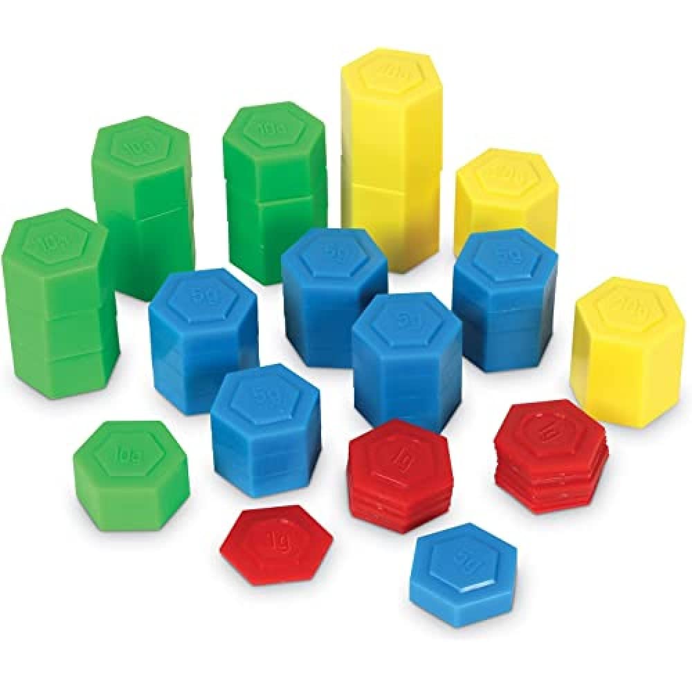Juego De Pesas Hexagonales, Recursos De Aprendizaje, 54 Piezas Para Mayores De 8 Años - Venta Internacional.